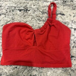 Wild Fable Red One-Shoulder Crop Top